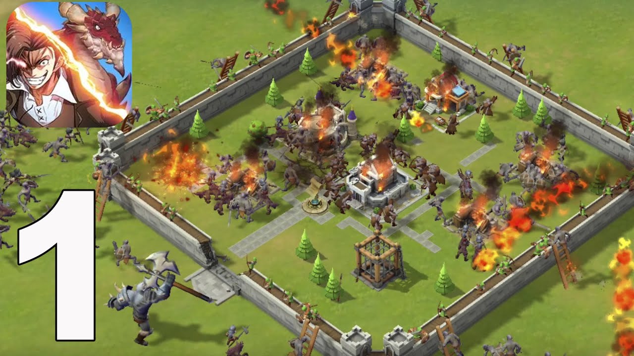 Dragon Siege: Kingdom Conquest - Gameplay Walkthrough part 1(iOS,Android)