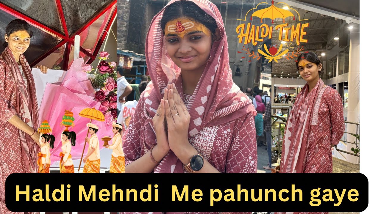 Haldi Mehndi Ki Rasam Me pahunch Gaye hum /Mansha Ne Unlimited fast food Khaya @VarshaSaxenathequeen