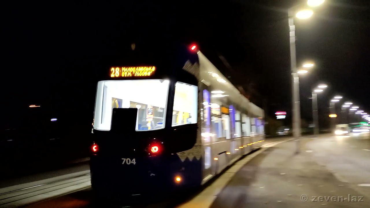 Современный Киевский трамвай левого берега 23.10.2021 / Modern Kyiv tram on the left bank