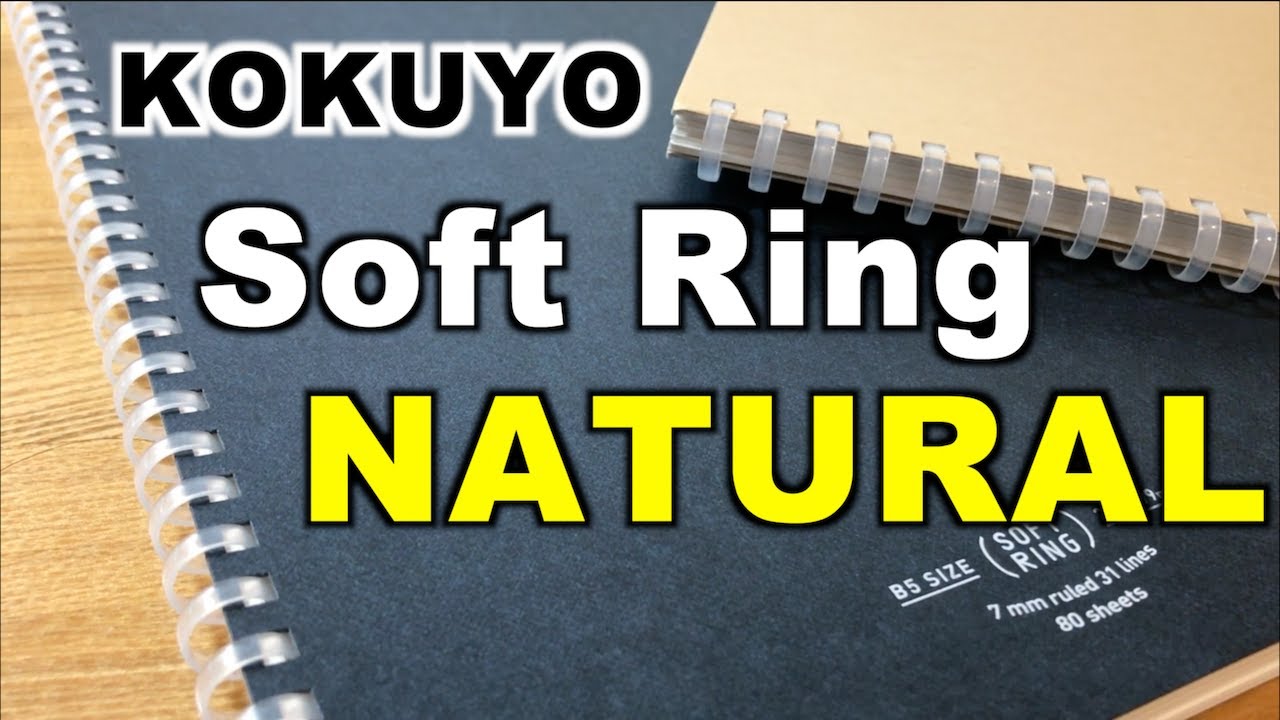 Amazing Writing Comfort! KOKUYO Soft Ring Notebook Natural