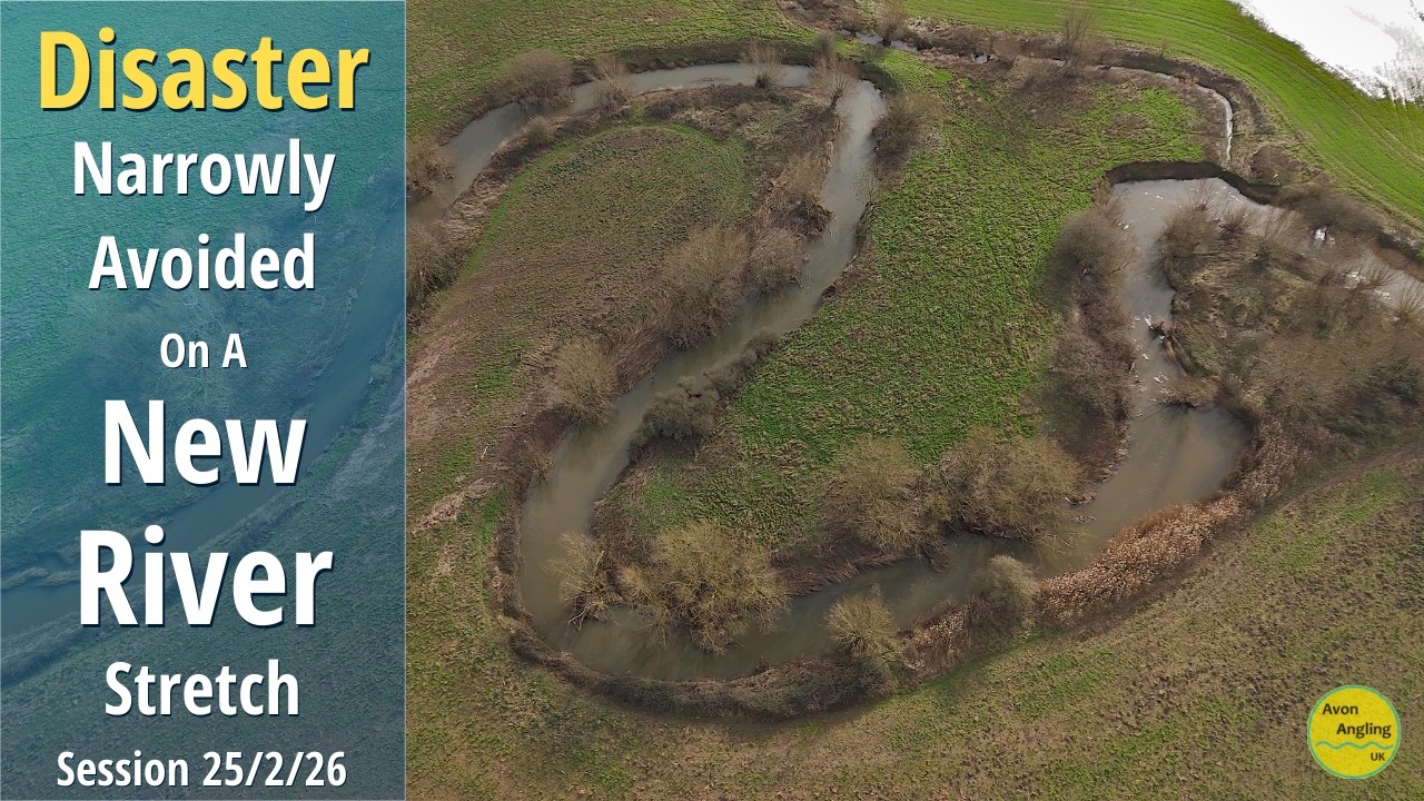SO NEARLY A DISASTER - Exploring A New Stretch Of Small River - Simple Fishing - 25/2/26 (Video 629)