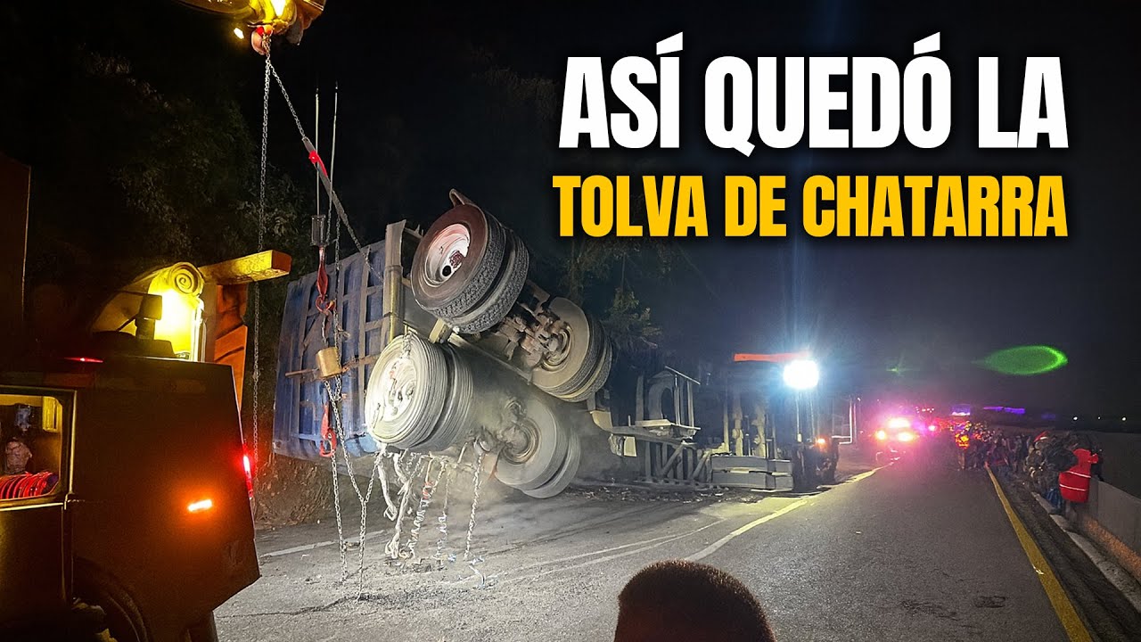Solo dejaron la tolva volcada… el tracto desapareció 😱