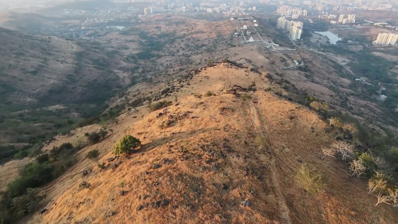 Sunset Over the Mountains | Drone View