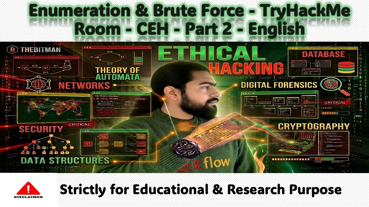 Part 2 - Enumeration & Brute Force - TryHackMe Room - CEH -  English