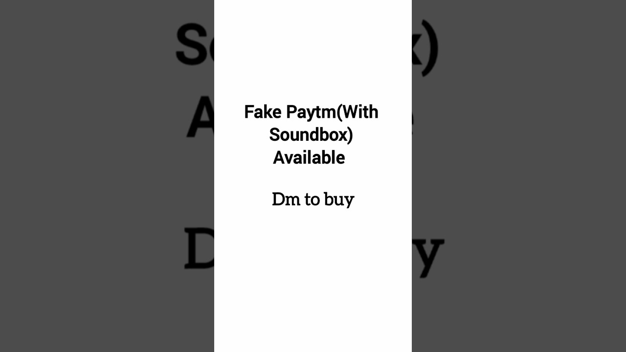 Fake Paytm With Soundbox Available.#fakephonepe #spoof #paytmspoof #phonepespoof #shorts