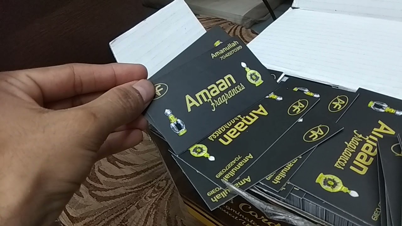 UV Card With Matt Lam. 400gsm paper Best Quality