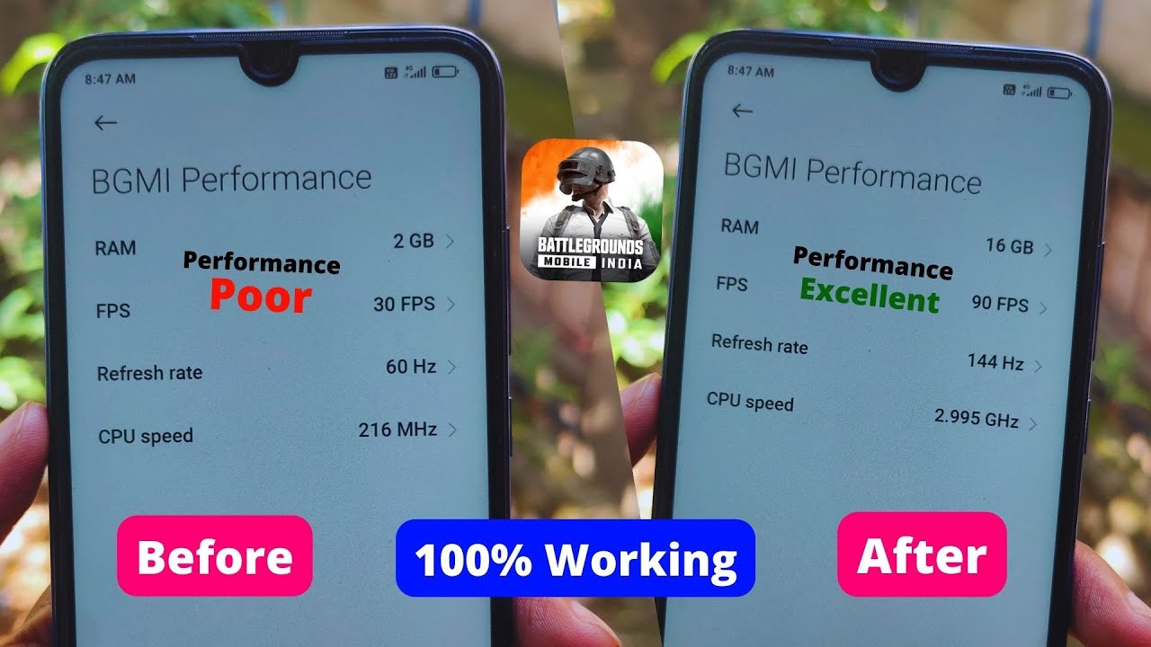 Phone CPU Overclock Tricks Get 144Hz Refresh Rate & 90 Fps BGMI Gameplay in 2GB RAM Phone