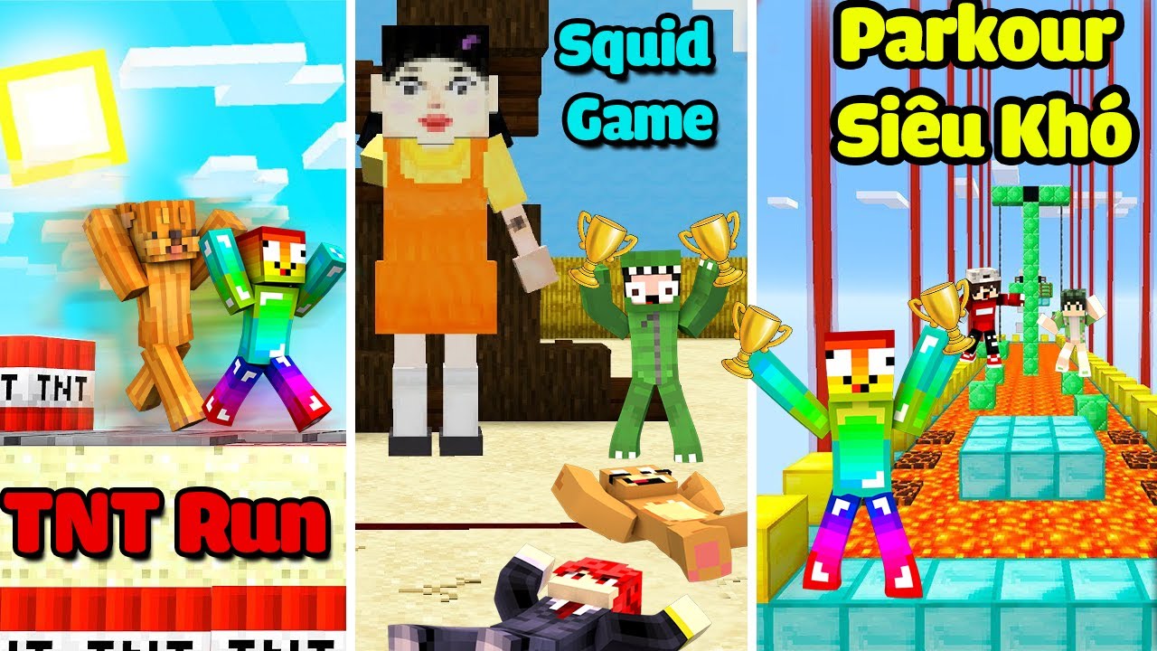MINI GAME : ĐẠI HỘI TRÒ CHƠI ** AI LÀ VUA MINI GAME MINECRAFT ?? NOOB TEAM DÙNG TRICK LỎ CHIẾN THẮNG