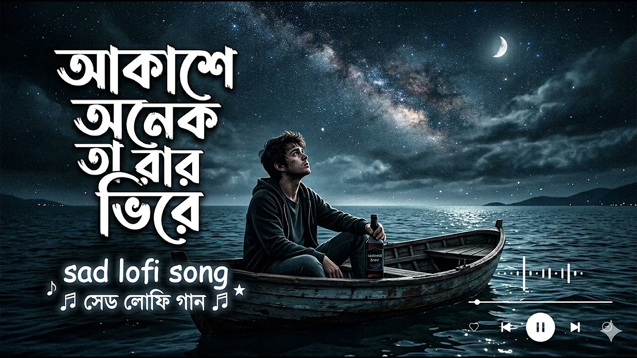 আকাশে অনেক তারার ভিড়ে (Lofi Version) - Bengali Sad Song 2026 | Albul Vibes