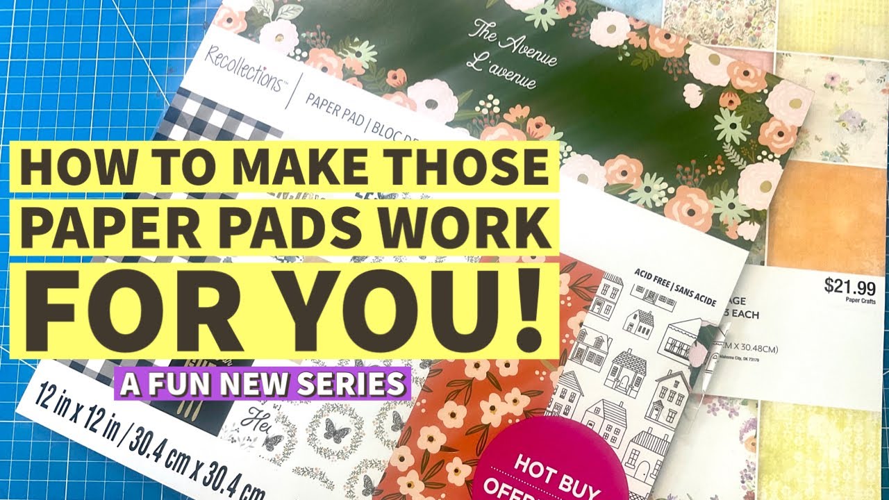 NEVER WASTE ANOTHER PAPER!! a brand new series on how to craft ANY PAPER PAD!