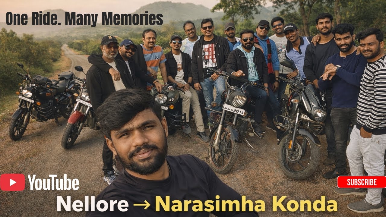Nellore to Narasimha Konda Bike Ride | Friendship, Faith & Adventure