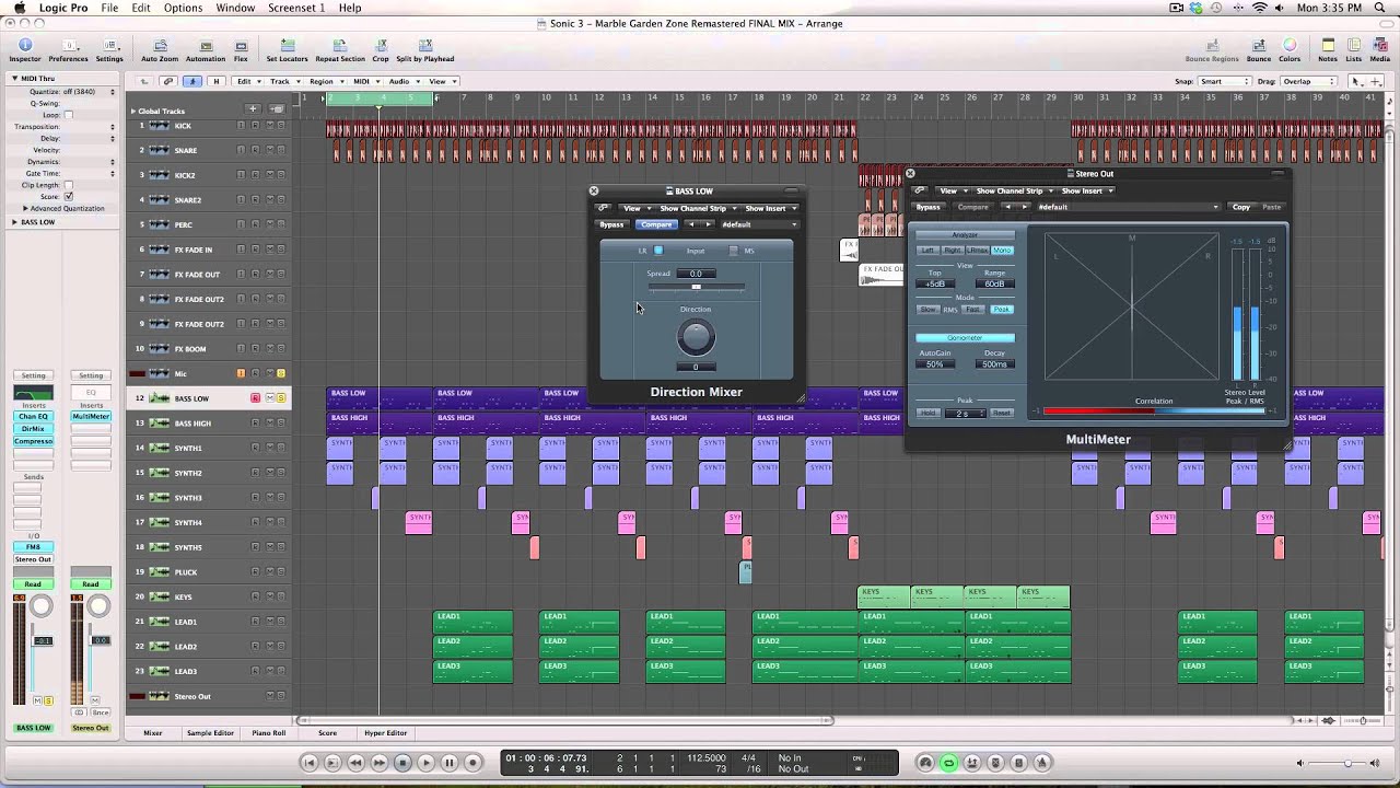 Logic Pro 9 Tutorial: How to get your Bass Sounding Big, Wide, and Clean