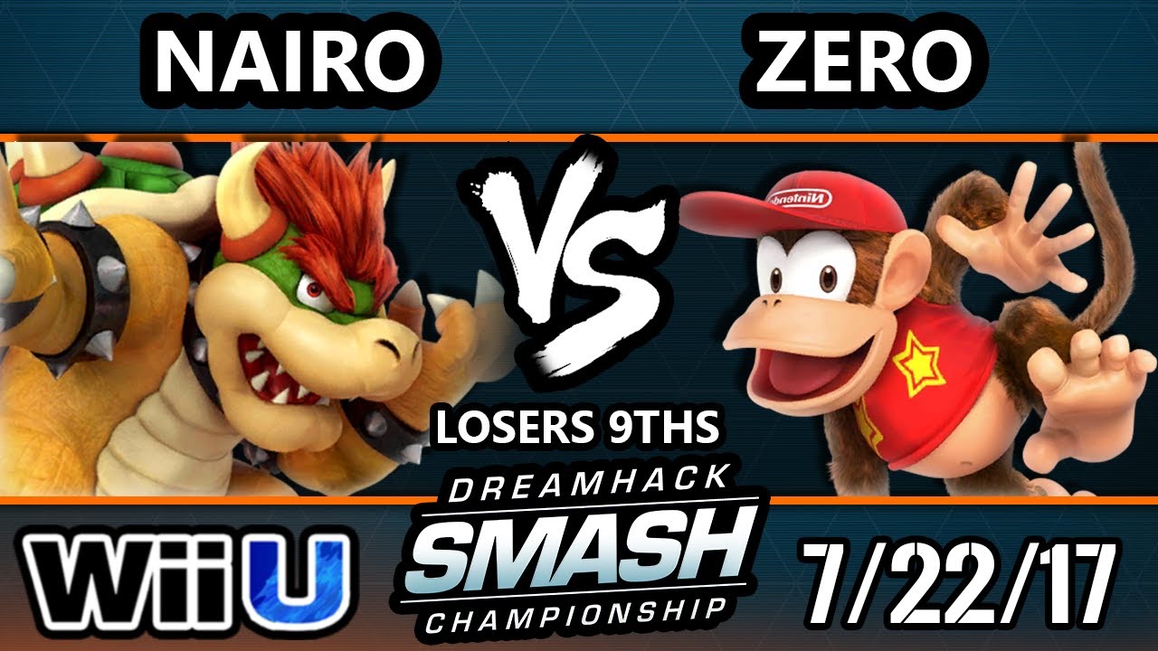 DHATL17 Smash 4 - NRG | Nairo (Bowser) Vs. TSM | Zero (Diddy) - WiiU Singles L9ths - Smash Wii U