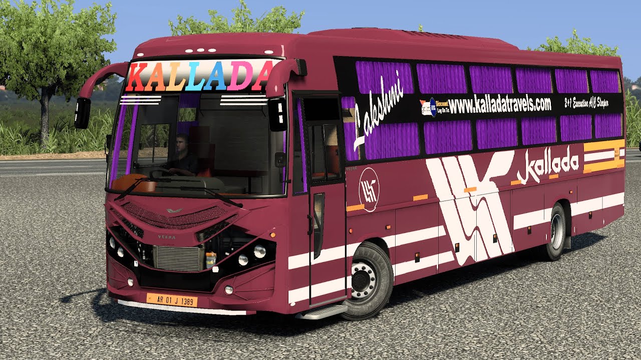 KALLADA TRAVELS V8 AC SLEEPER | ERNAKULAM⇆BANGLORE | EURO TRUCK SIMULATOR 2