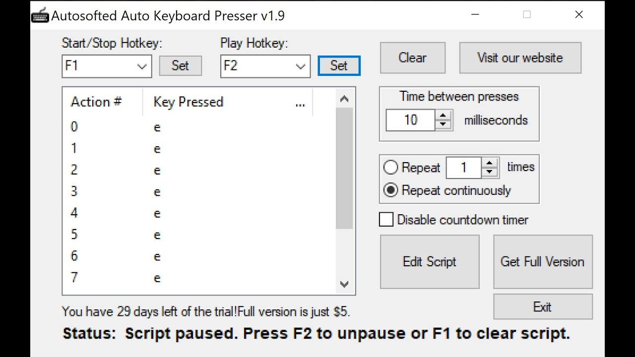 Keyboard Auto Clicker :)
