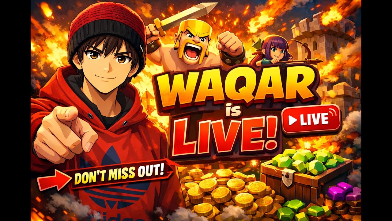 Live Base Visit | Waqar Is Live TH 14 Attack Strategy #clashofclans​​​ #coc​​​ @clashofclans