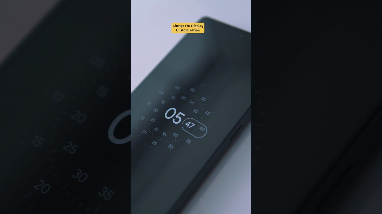Samsung Always On Display Customization