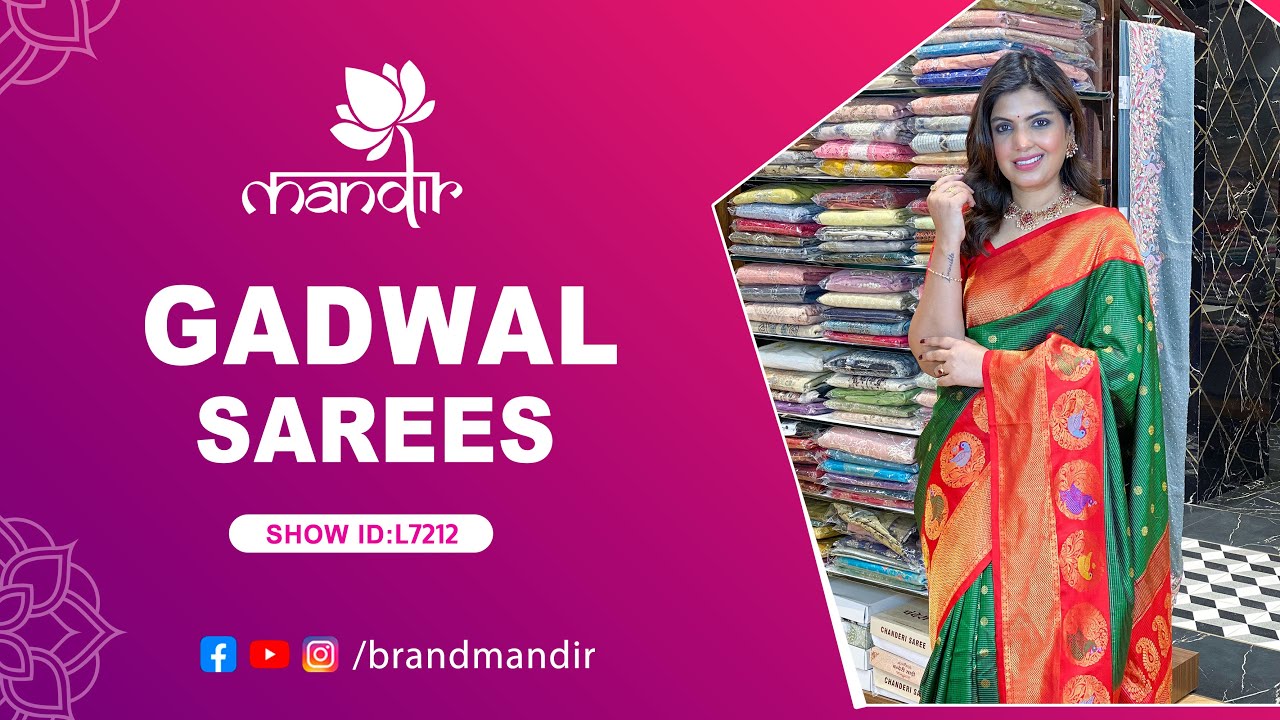 Gadwal Sarees Collection | WhatsApp Number 733 733 7000 | Brand Mandir Sarees LIVE