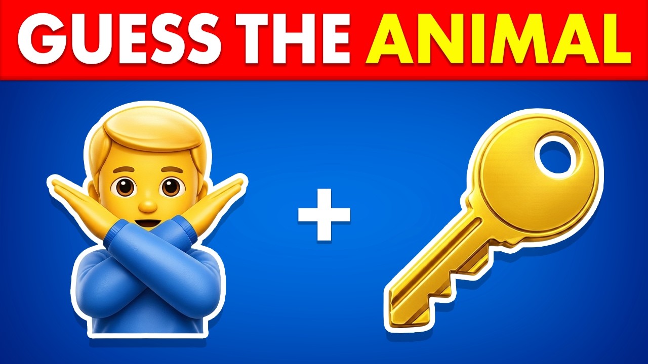 Guess the ANIMAL by Emoji 🐶🌳🧠 Emoji Puzzle Quiz Game