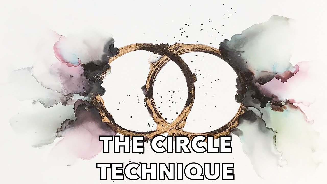 Alcohol ink Art - the circle technique [49]