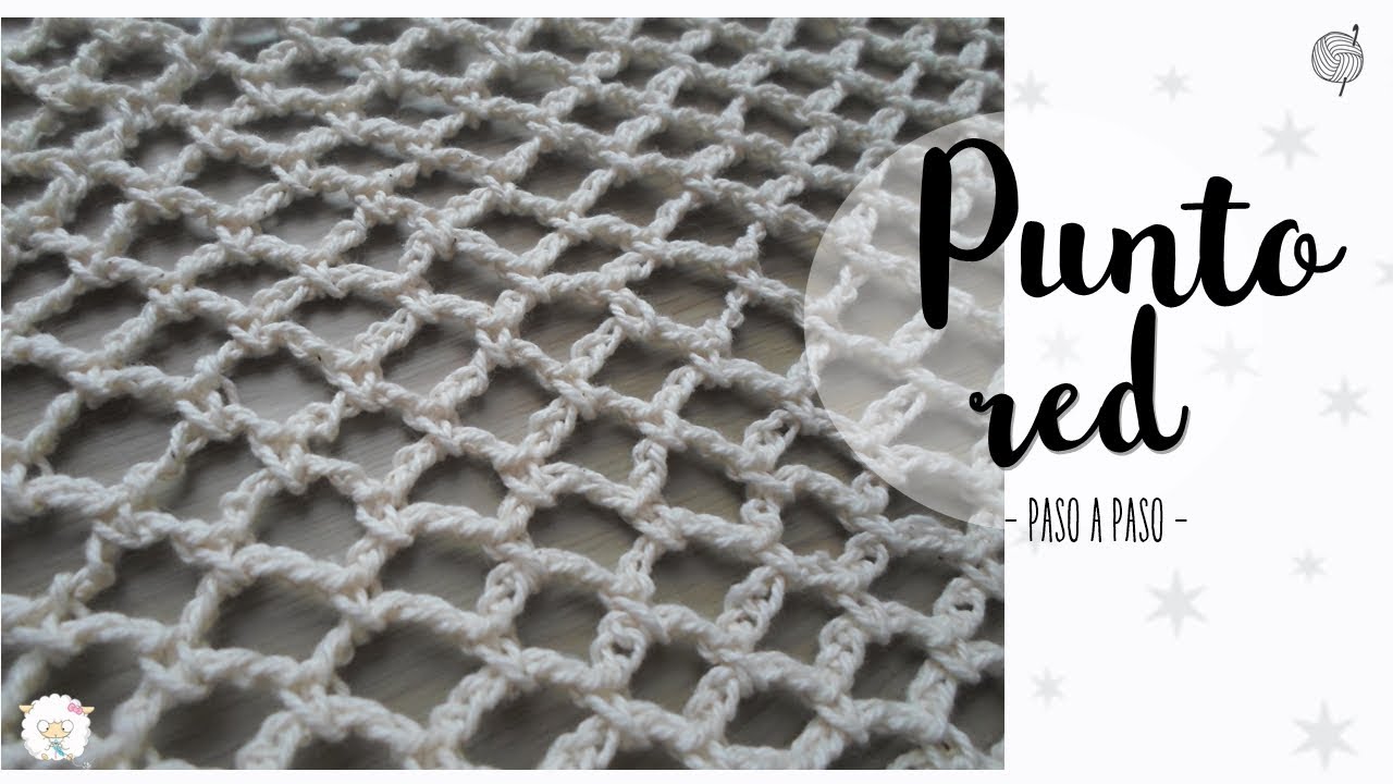 Punto red o malla a crochet