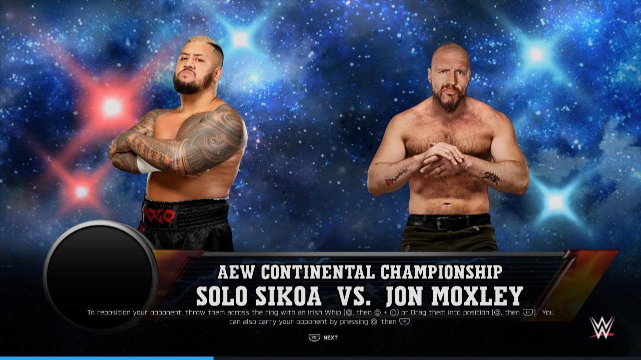 Solo Sikoa Vs Jon Moxley For the AEW Continental championship
