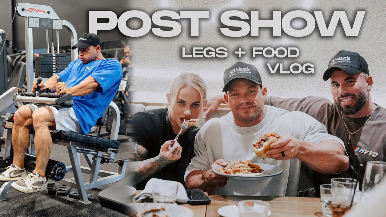 Post Show LEGS with Dorian + FOOD | IFBB PRO JUSTIN SHIER | HD MUSCLE