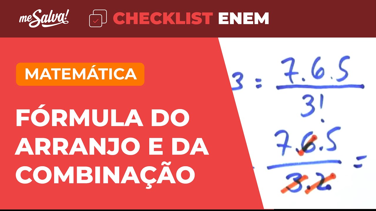 Análise Combinatória: Exercícios - Matemática | Checklist ENEM | Me Salva!