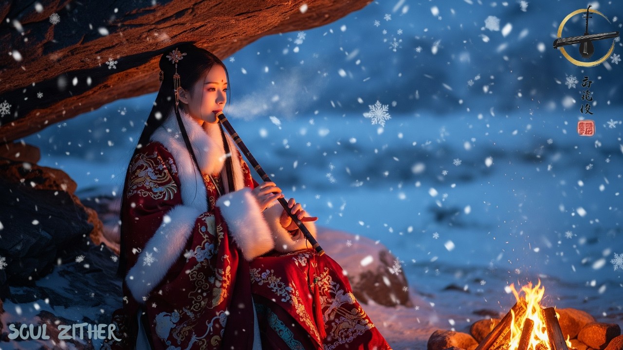 Frozen Valley 🔥 Relaxing Chinese Flute Music for Sleep 432Hz | Soul Zither