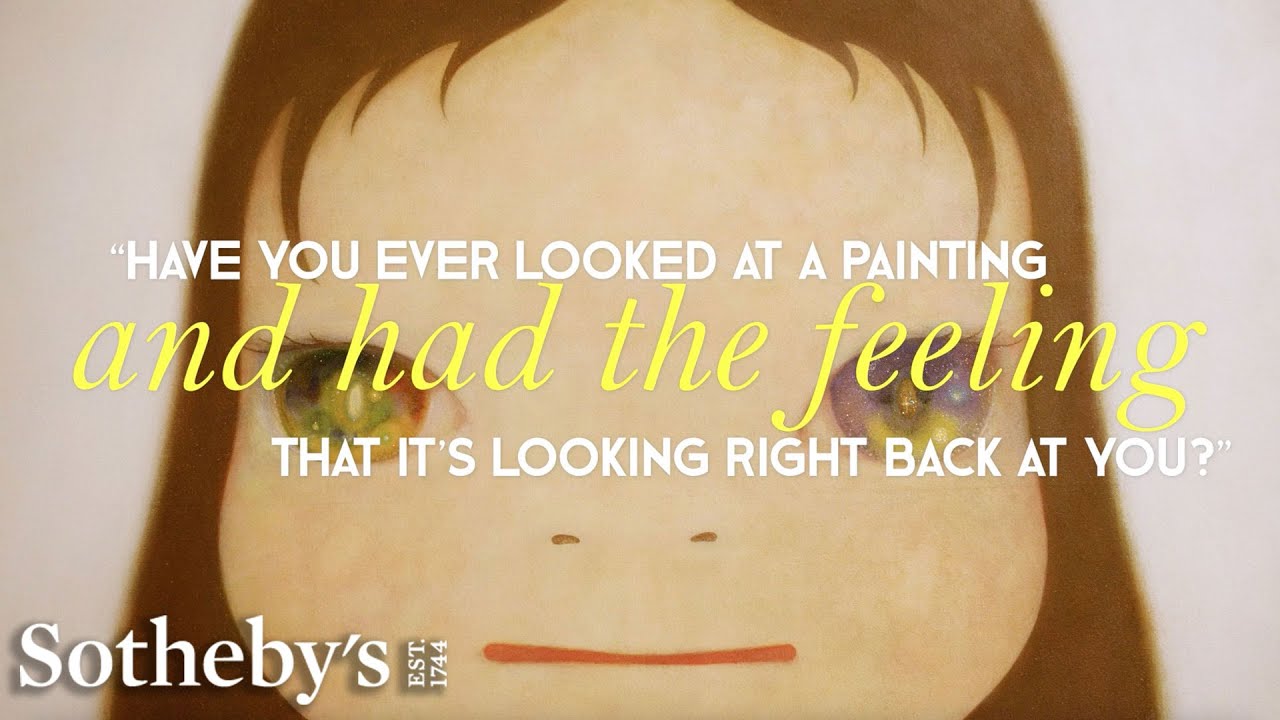 Is This Yoshitomo Nara’s Most Soulful Portrait? Exploring Cosmic Eyes (in the Milky Lake)| Sotheby's