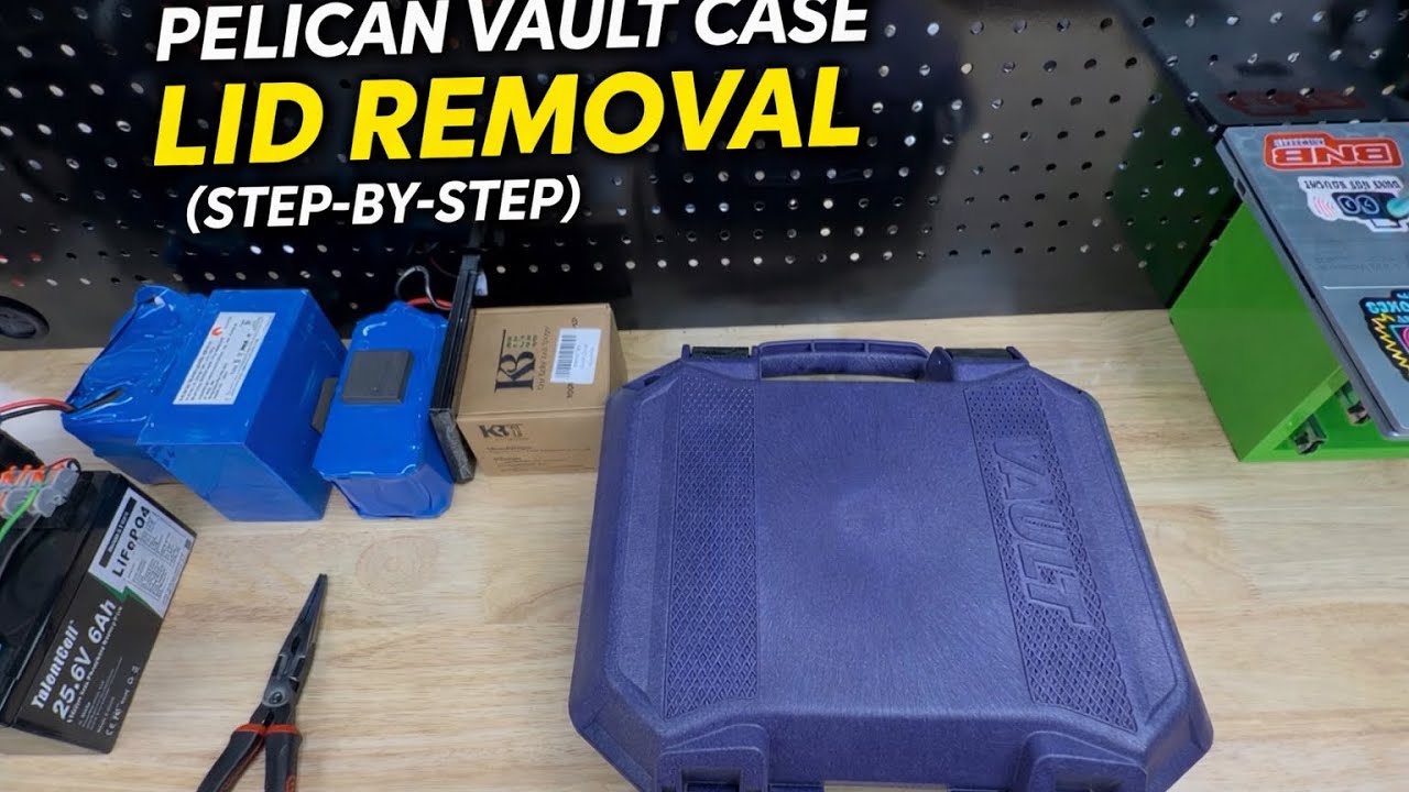 Снятие крышки с сейфа Pelican Vault (пошаговая инструкция)