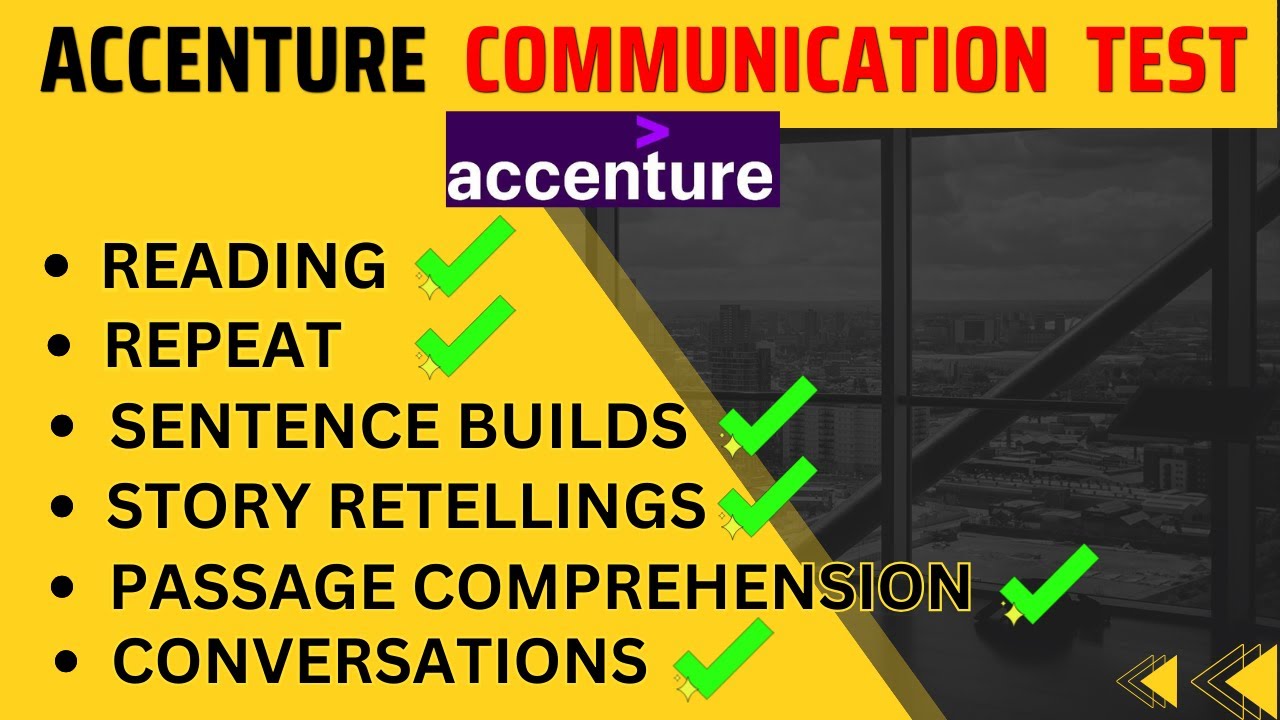 How to Crack Accenture Communication Test | Accenture Recruitment Process