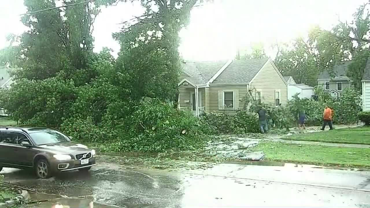 RAW VIDEO: See damage in Des Moines from Monday's storm