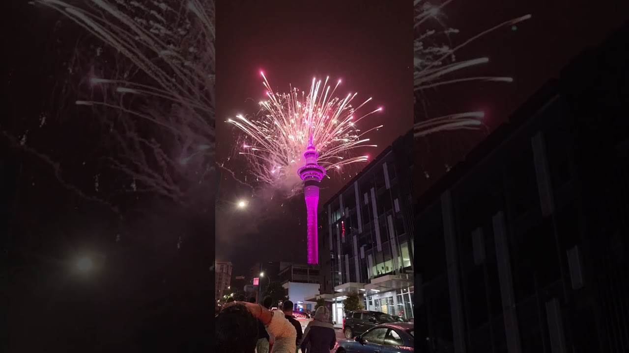 World's first New Year | Happy New year Auckland | New Year Firework show, Auckland CBD 🎆🎇