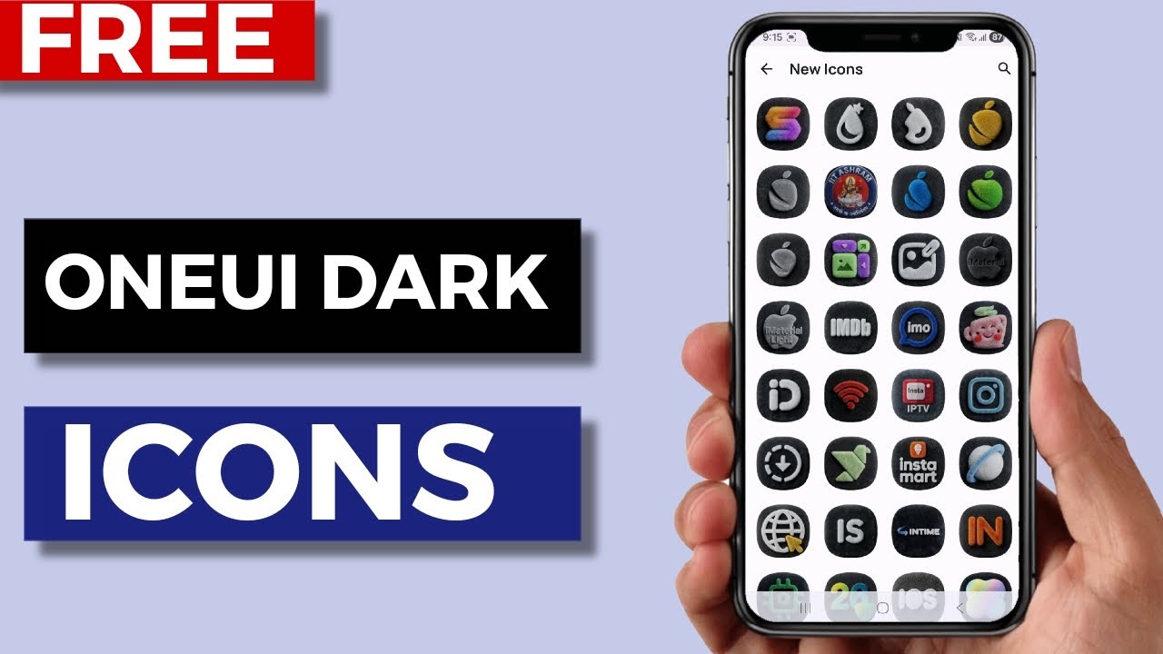 Best OneUi Dark Fluffy Icons App for Android