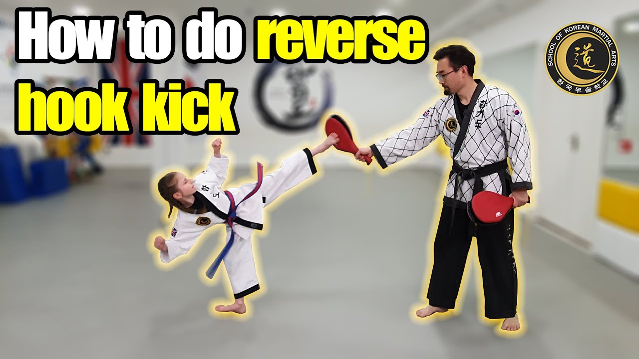 How to do Spinning Hook Kick / Reverse Hook Kick - Hapkido Kick Tutorial