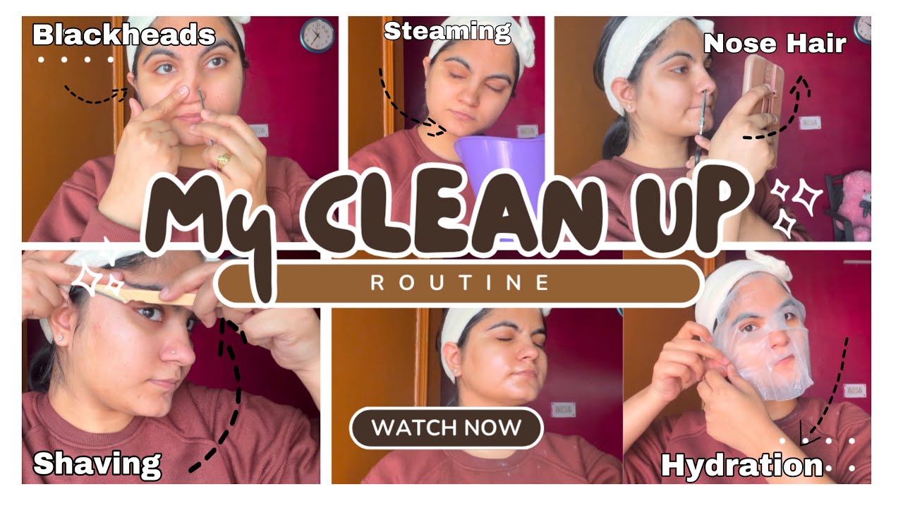 Full Face Clean Up Routine | How to do full Face Cleanup at home step by step 