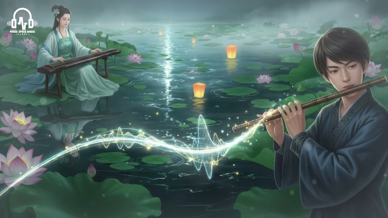 Chinese Zen Sleep Music | Still Bamboo Forest Night