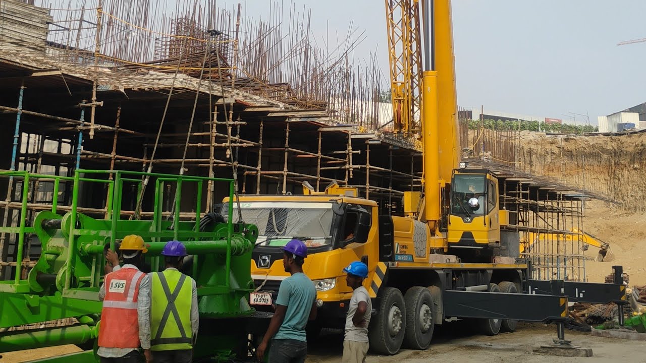 #mobile xcmg crane 50 ton work outrigger #50ton opening jankari milega