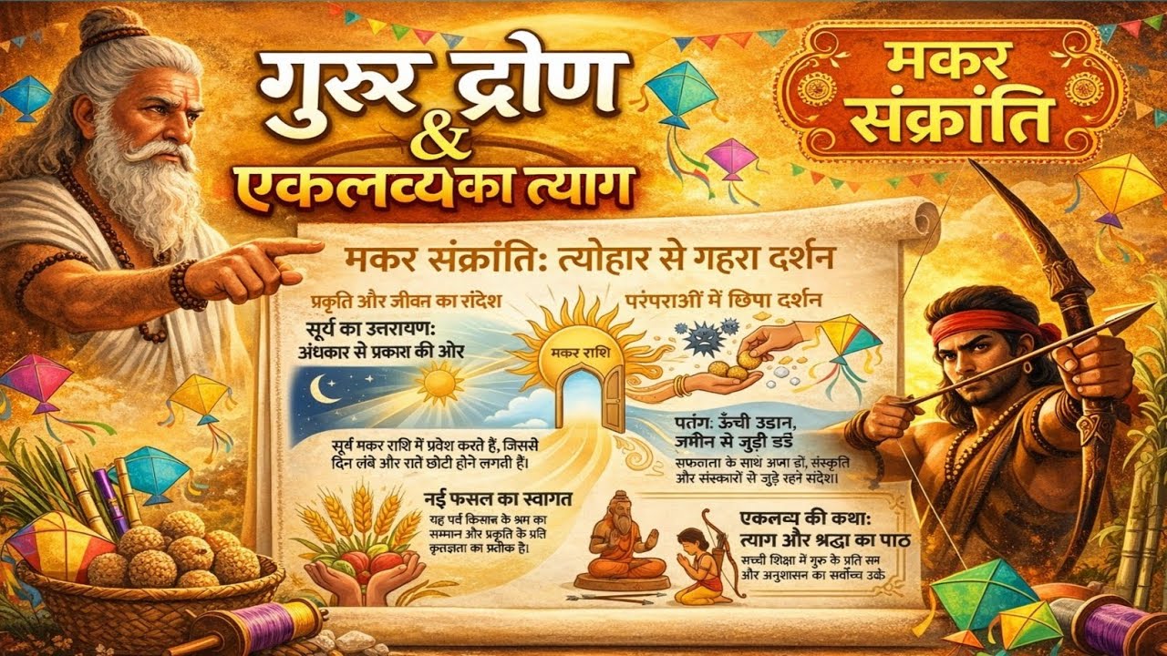 गुरु द्रोण & एकलव्य का त्याग | Makar Sankranti Special | Story of Ultimate Sacrifice | #SBZB 📚