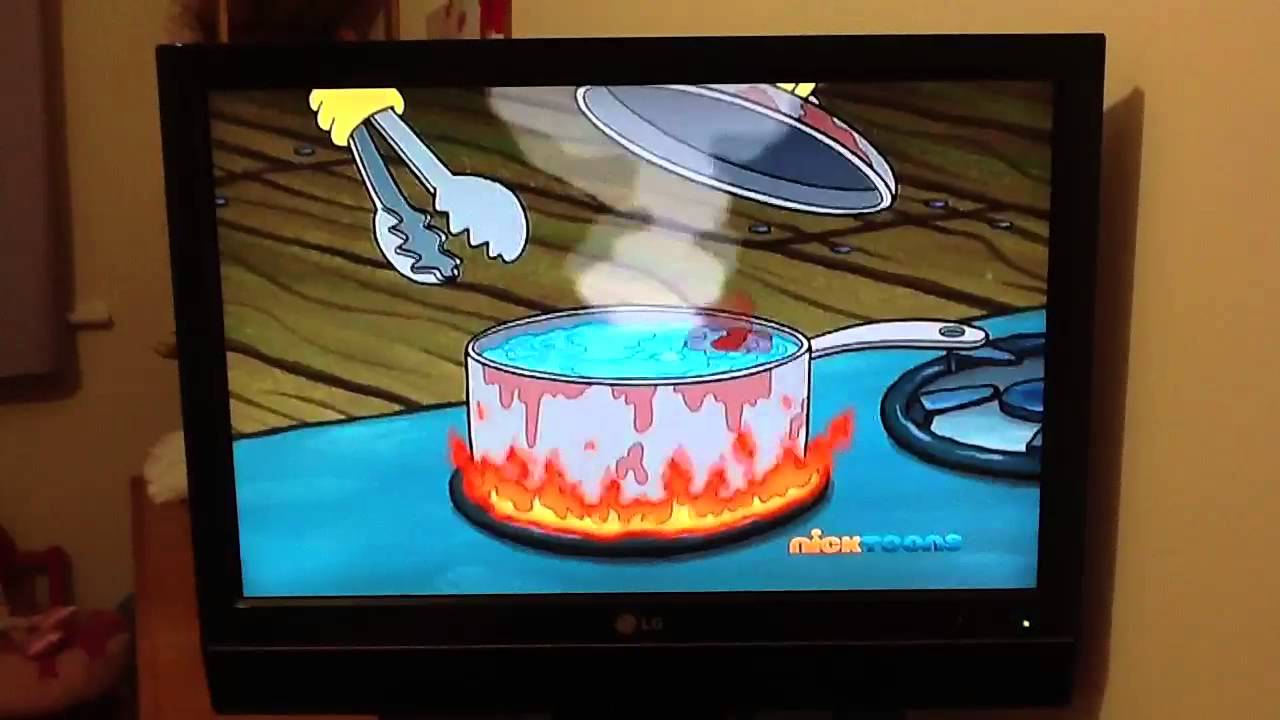 Spongebob invents the.... Krusty dog