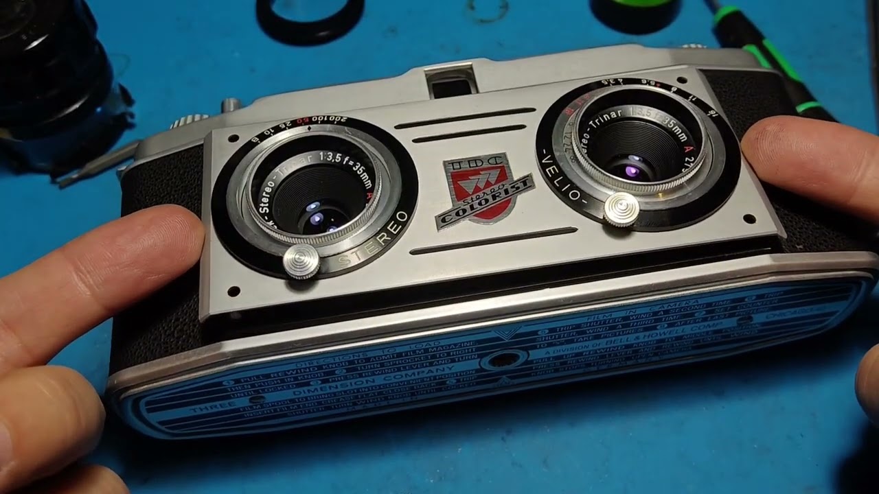 【刀刀胶片摄影】修复一台立体相机，Repair a stereo camera#camera #repairing #review #repairs #film #filmcamera 
