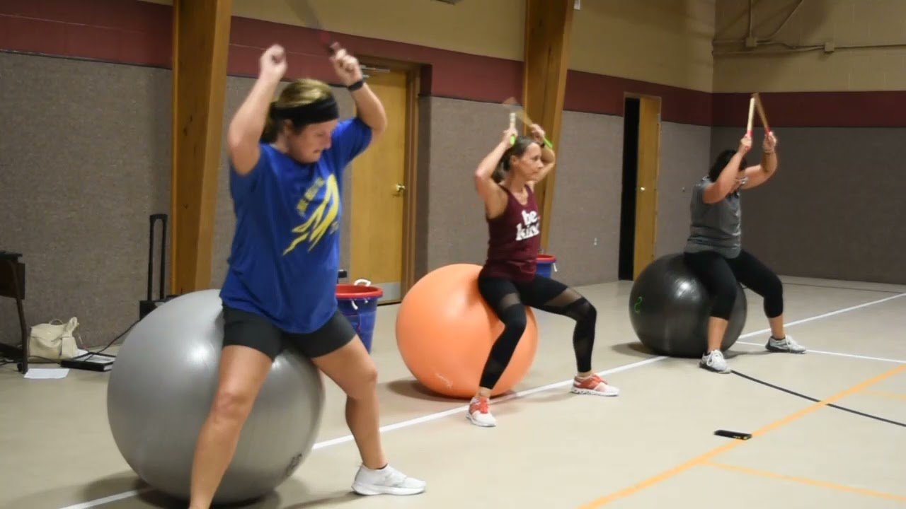 On the floor (Ball and Sticks) Beats 4 Fitness Cardio Drumming