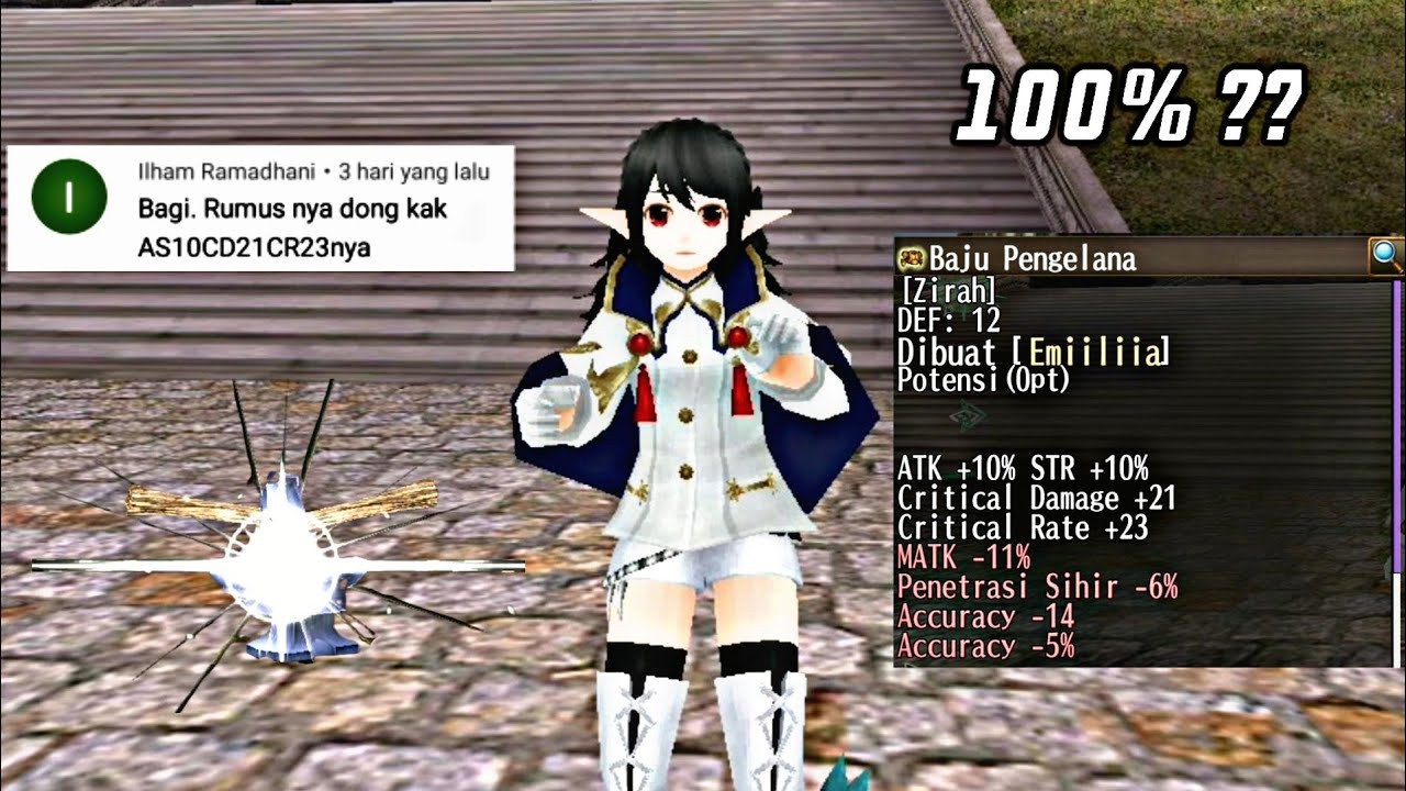 Toram Online - How to Fill Stats Armor Adv Garb AS10CD21CR23 (100% ??)