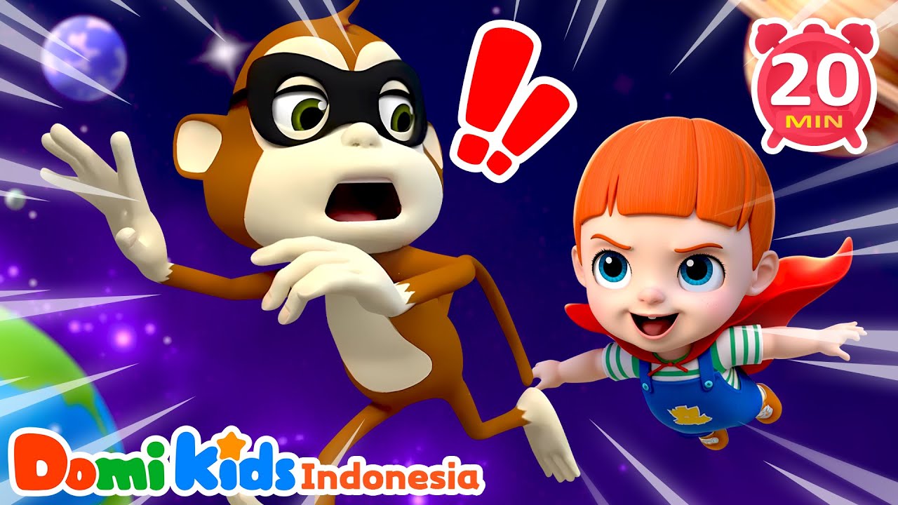 Superhero Song 🦸 | Lagu Anak Dwibahasa Inggris-Indonesia | Domi Kids Pesta Hewan