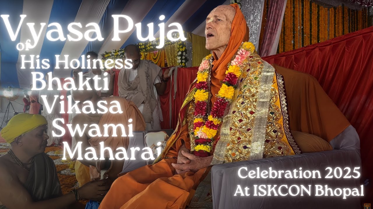 H.H. Bhakti Vikasa Swami Vyasa Puja celebration 2025