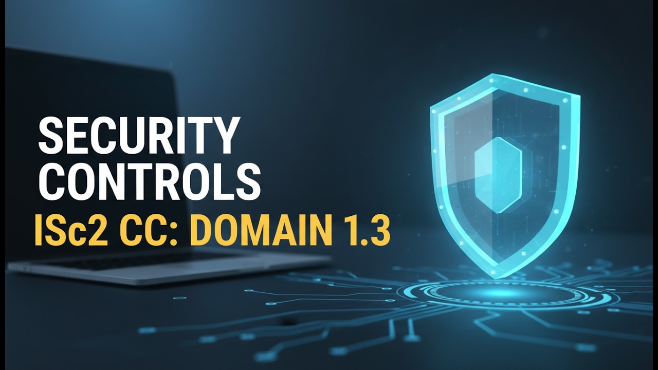 ISC2 CC Domain 1.3 Categories of Security Controls Overview!