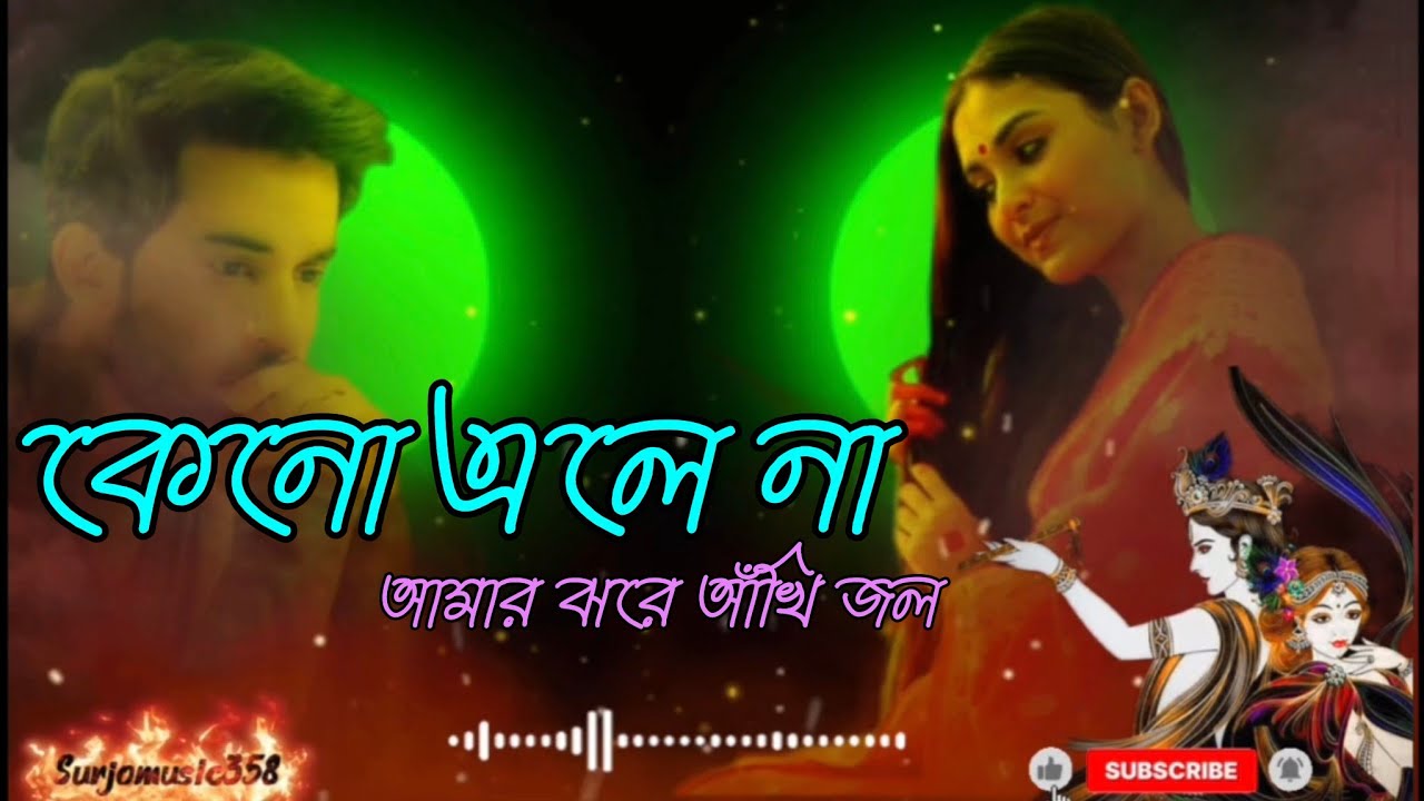 কেনো এলে না আমার ঝরে আঁখি জল, কেমন আছে রাঁধা বল,।