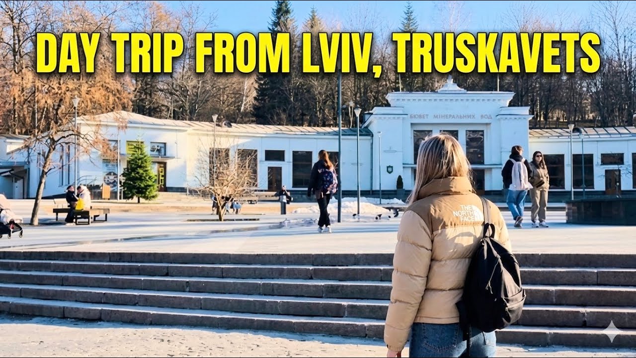Day Trip from Lviv: Truskavets, Ukraine | 4K ASMR Walking Tour | No Talking