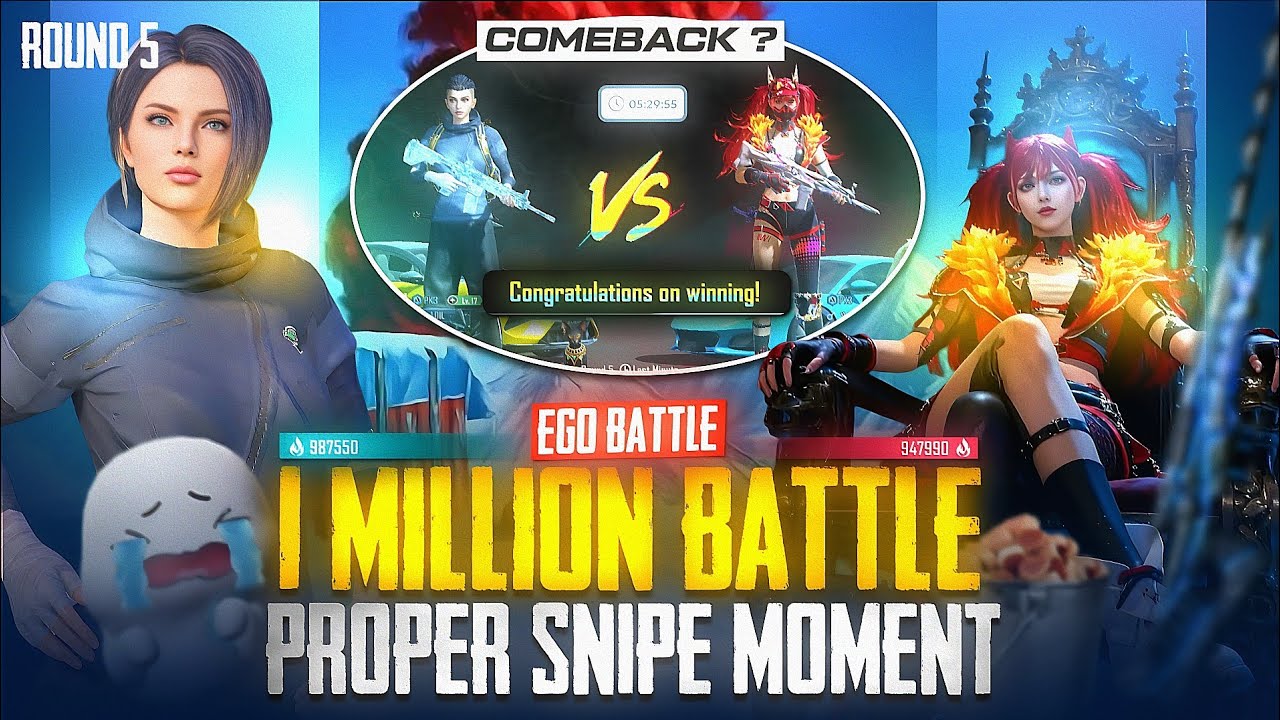 ROUND 5 | 1 MILLION POP BATTLE 🥵 | LAST MINUTE SNIPE ⚜️ | BGMI POPULARITY BATTLE 🔱 #theamitgaming 